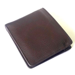 Basic Genuine Cow Leather Wallet For Him CLW#40 Color: Brown